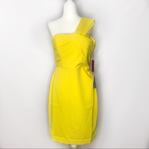 Vince Camuto Dresses & Skirts - Vince Camuto Yellow One Strap Shoulder Dress